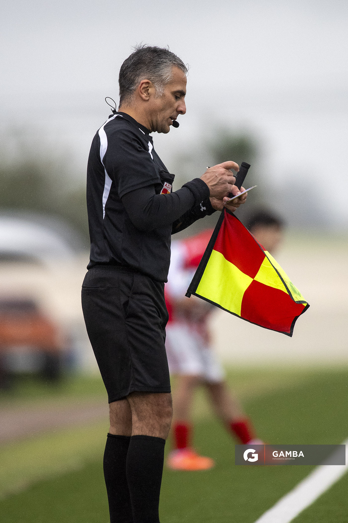 Marcos González, segundo árbitro asistente, 22ª Copa Nacional de Clubes. Estadio Juan Antonio Lavalleja.