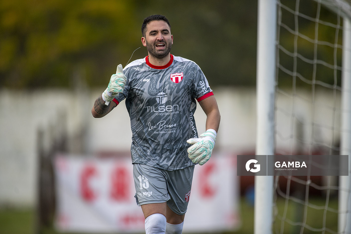 Juan Lladó, golero de San Carlos, 22ª Copa Nacional de Clubes. Estadio Juan Antonio Lavalleja.