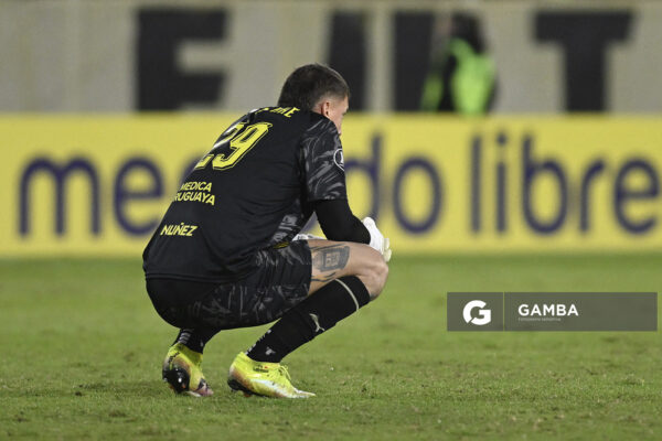 Washington Aguerre, golero de Peñarol, Copa Conmebol Libertadores. Estadio Campeón del Siglo.
