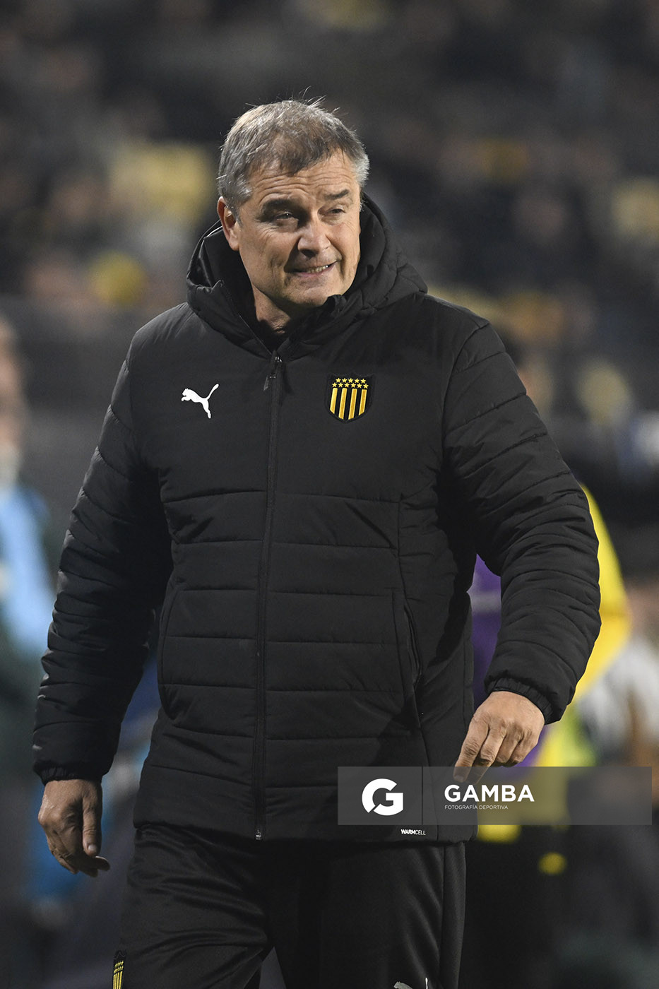 Diego Aguirre, director técnico de Peñarol, Copa Conmebol Libertadores. Estadio Campeón del Siglo.