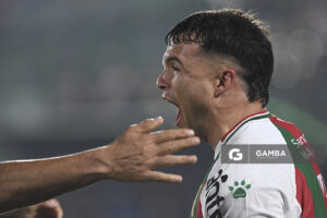 Christian Tabó, de Deportivo Maldonado, Liga AUF Uruguaya. Estadio Domingo Burgueño.