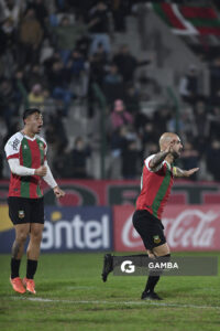 Facundo Tealde, de Deportivo Maldonado, Liga AUF Uruguaya. Estadio Domingo Burgueño.