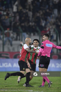 Facundo Tealde, de Deportivo Maldonado, Liga AUF Uruguaya. Estadio Domingo Burgueño.