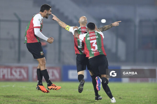 Facundo Tealde, de Deportivo Maldonado, Liga AUF Uruguaya. Estadio Domingo Burgueño.
