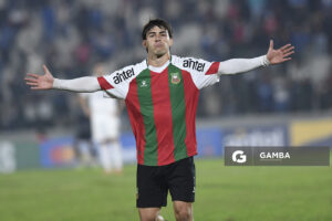 Gonzalo Larrazábal, de Deportivo Maldonado, Liga AUF Uruguaya. Estadio Domingo Burgueño.
