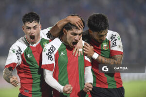 Gonzalo Larrazábal, de Deportivo Maldonado, Liga AUF Uruguaya. Estadio Domingo Burgueño.