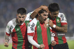 Gonzalo Larrazábal, de Deportivo Maldonado, Liga AUF Uruguaya. Estadio Domingo Burgueño.