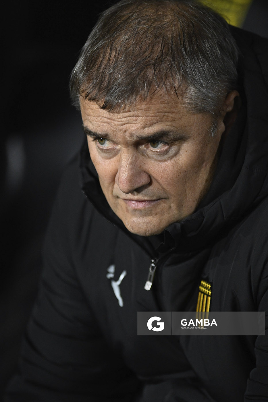 Diego Aguirre, director técnico de Peñarol, Liga AUF Uruguaya. Estadio Campeón del Siglo.