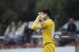 Gastón Hernández, golero de Libertad, 22ª Copa Nacional de Clubes. Estadio Parque Alfredo García Montero.