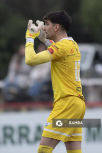 Gastón Hernández, golero de Libertad, 22ª Copa Nacional de Clubes. Estadio Parque Alfredo García Montero.