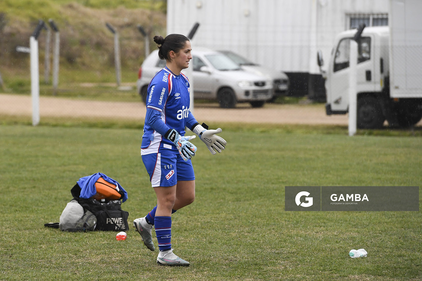 Josefina Villanueva, golera de Nacional, Campeonato Uruguayo Femenino. Complejo Walter Devoto.