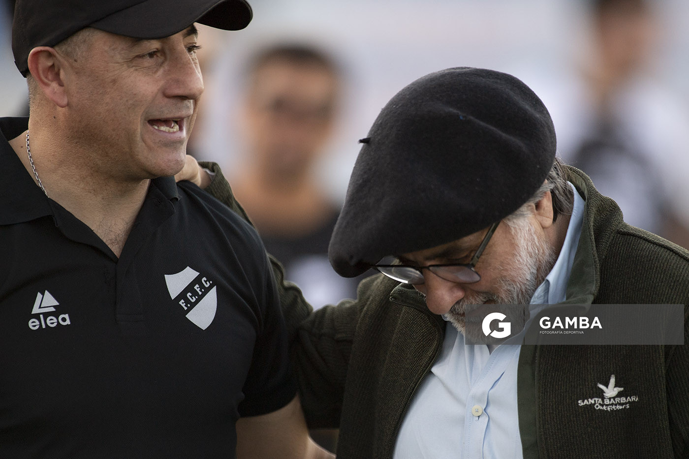 Emilio Silva, director técnico de Ferro Carril. Gerardo Cano, director técnico de Libertad. 22ª Copa Nacional de Clubes.