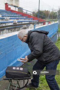 Eufemio Nelson Ramírez, veedor del partido, 24ª Copa Nacional de Fútbol Femenino .