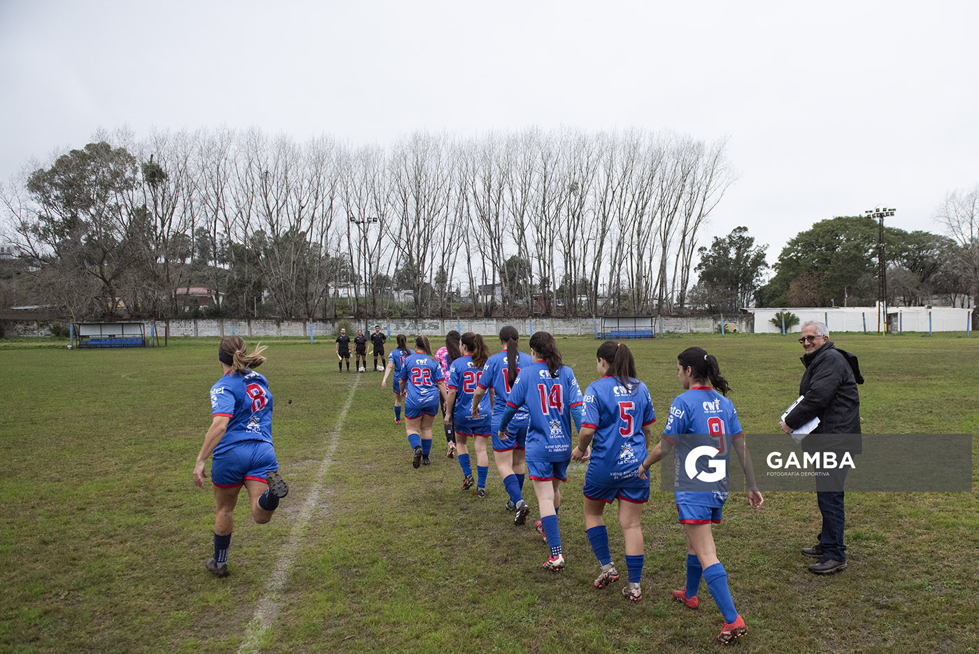 Eufemio Nelson Ramírez, veedor del partido. 24ª Copa Nacional de Fútbol Femenino .