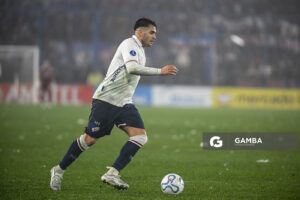 Maximiliano Gómez, de Nacional, Copa Conmebol Sudamericana. Estadio Gran Parque Central.