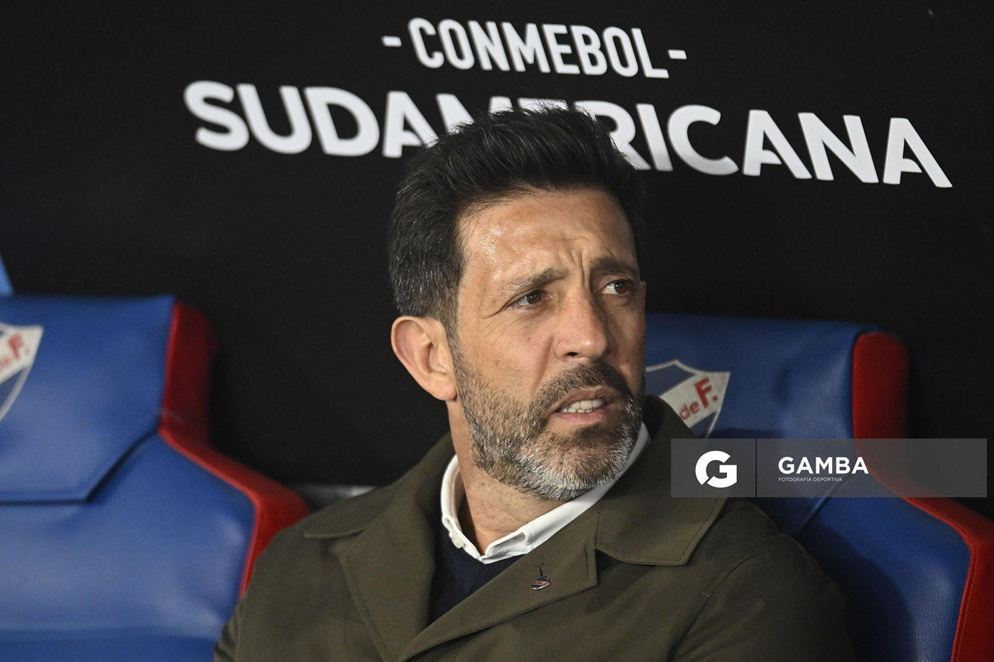 Jorge Bava, director técnico de Nacional, Copa Conmebol Sudamericana. Estadio Gran Parque Central.