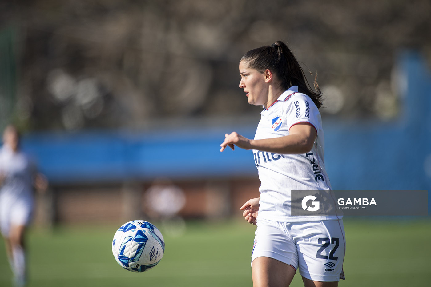Julieta Lados, de Nacional, Campeonato Uruguayo Femenino. Parque Palermo.