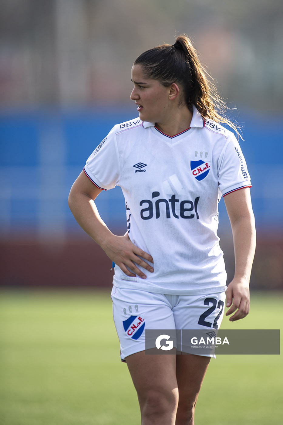 Julieta Lados, de Nacional, Campeonato Uruguayo Femenino. Parque Palermo.