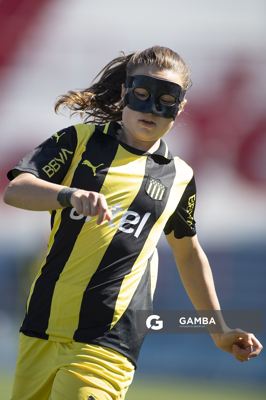 Carla Larrosa, de Peñarol, Campeonato Uruguayo de Fútbol Femenino. Estadio Gran Parque Central.