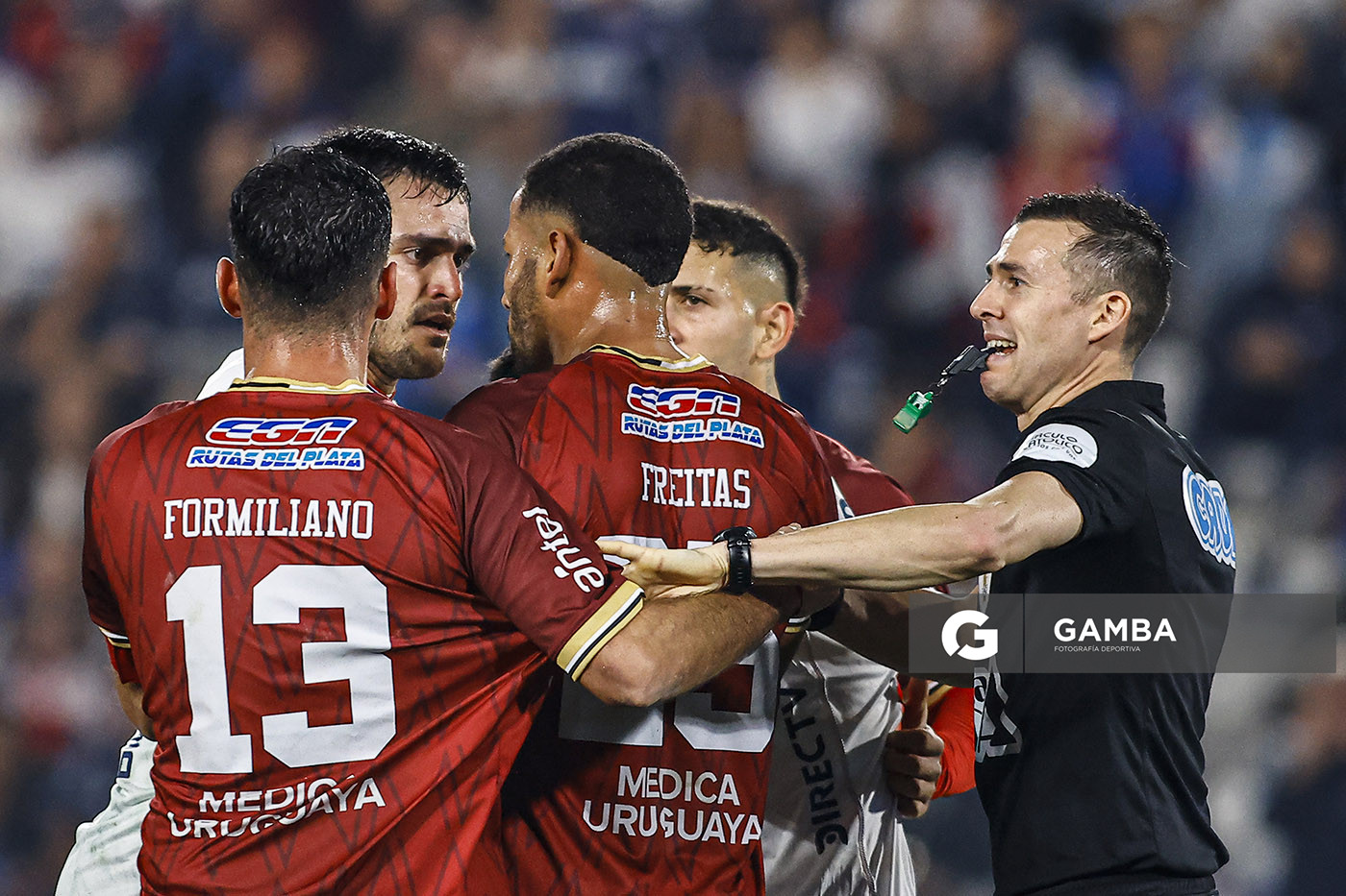 Maximiliano Gómez, de Nacional, Liga AUF Uruguaya. Estadio Gran Parque Central.