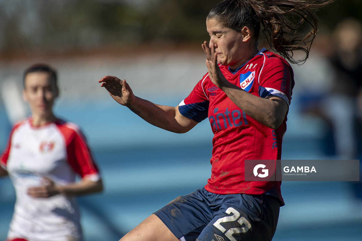 Julieta Lados, de Nacional, Campeonato Uruguayo Femenino. Estadio Julio César Abbadie.