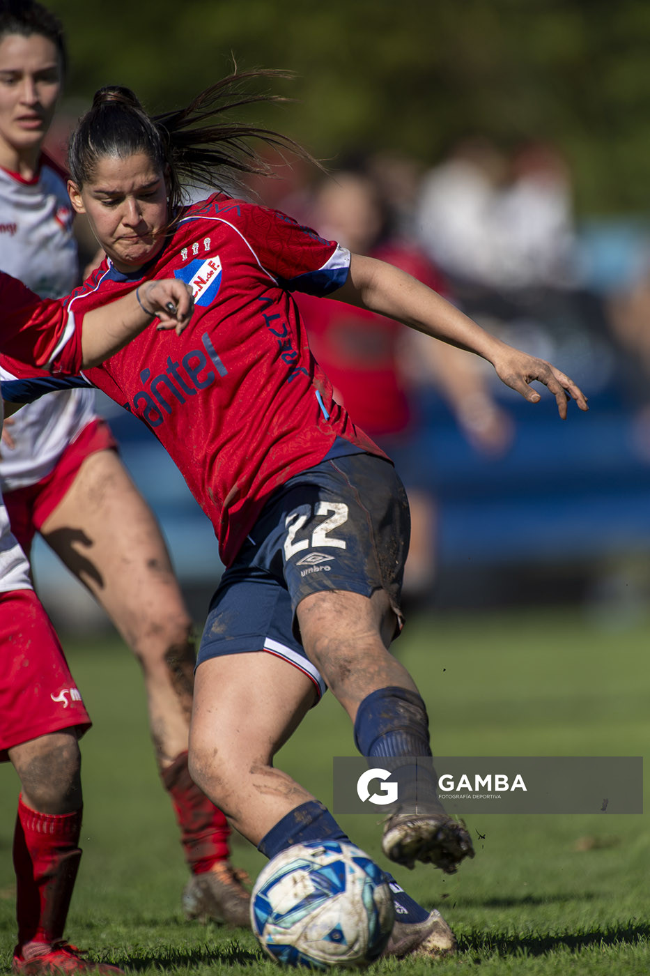 Julieta Lados, de Nacional, Campeonato Uruguayo Femenino. Estadio Julio César Abbadie.