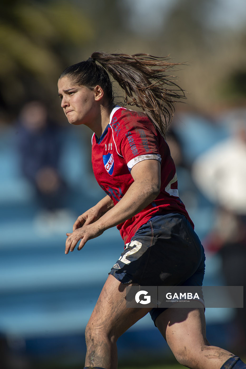 Julieta Lados, de Nacional, Campeonato Uruguayo Femenino. Estadio Julio César Abbadie.