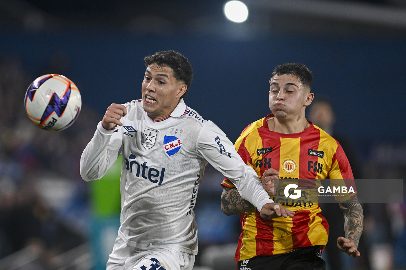 Baltasar Barcia, de Nacional, Liga AUF Uruguaya. Estadio Gran Parque Central.