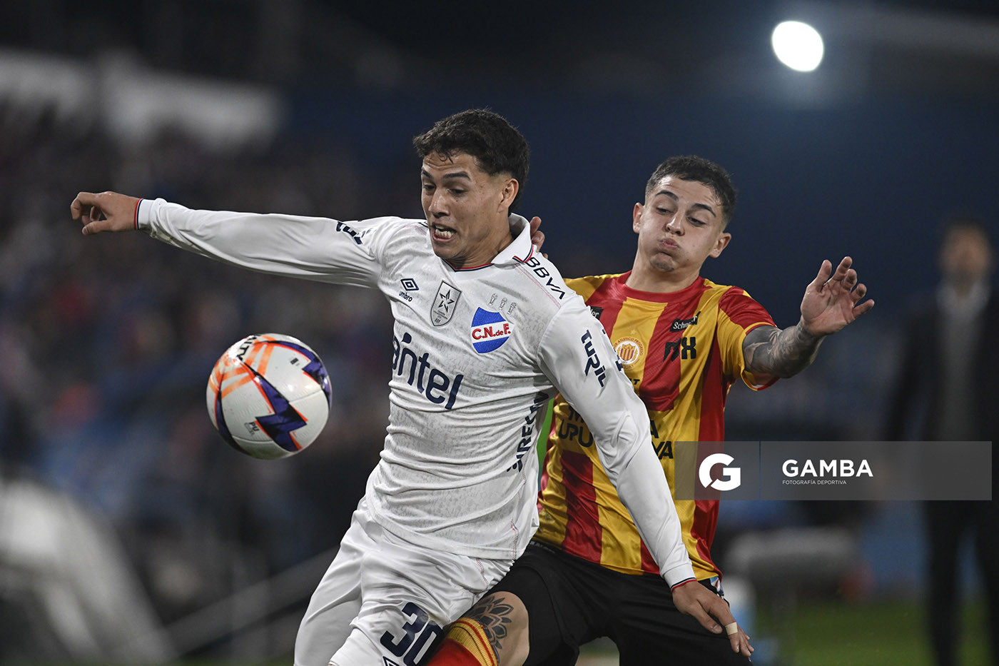 Baltasar Barcia, de Nacional, Liga AUF Uruguaya. Estadio Gran Parque Central.