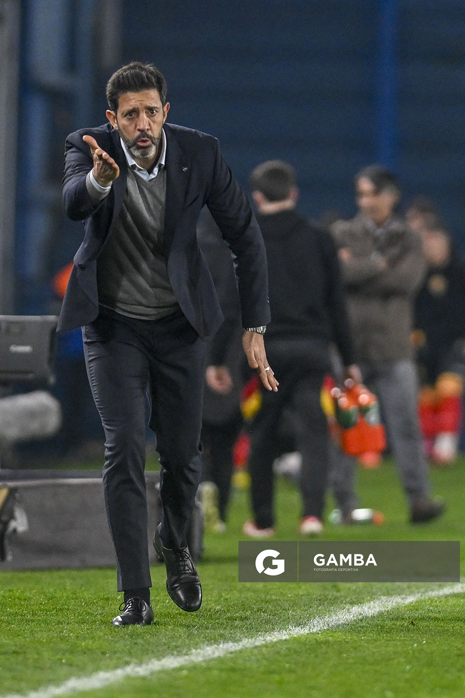 Jorge Bava, director técnico de Nacional, Liga AUF Uruguaya. Estadio Gran Parque Central.