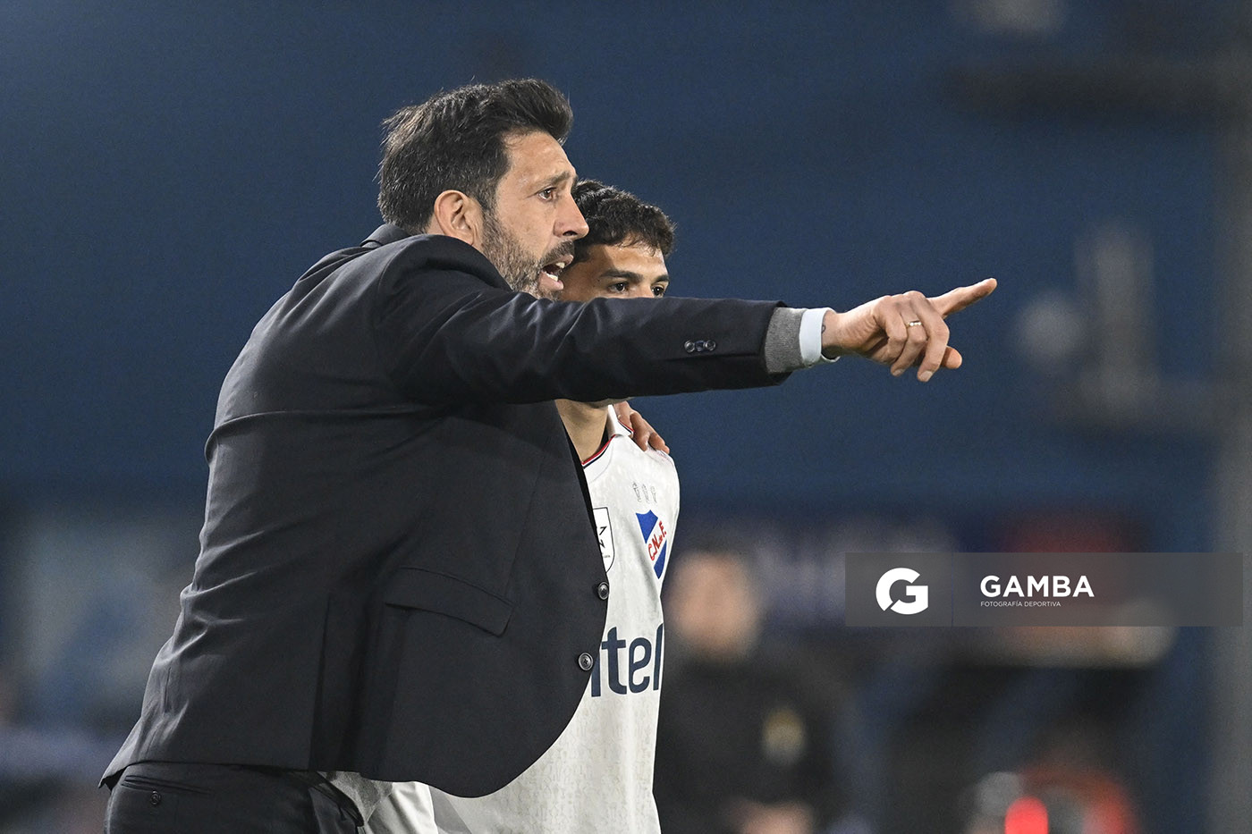 Jorge Bava, director técnico de Nacional, Liga AUF Uruguaya. Estadio Gran Parque Central.