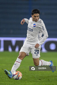 Tiziano Correa, de Nacional, Liga AUF Uruguaya. Estadio Gran Parque Central.
