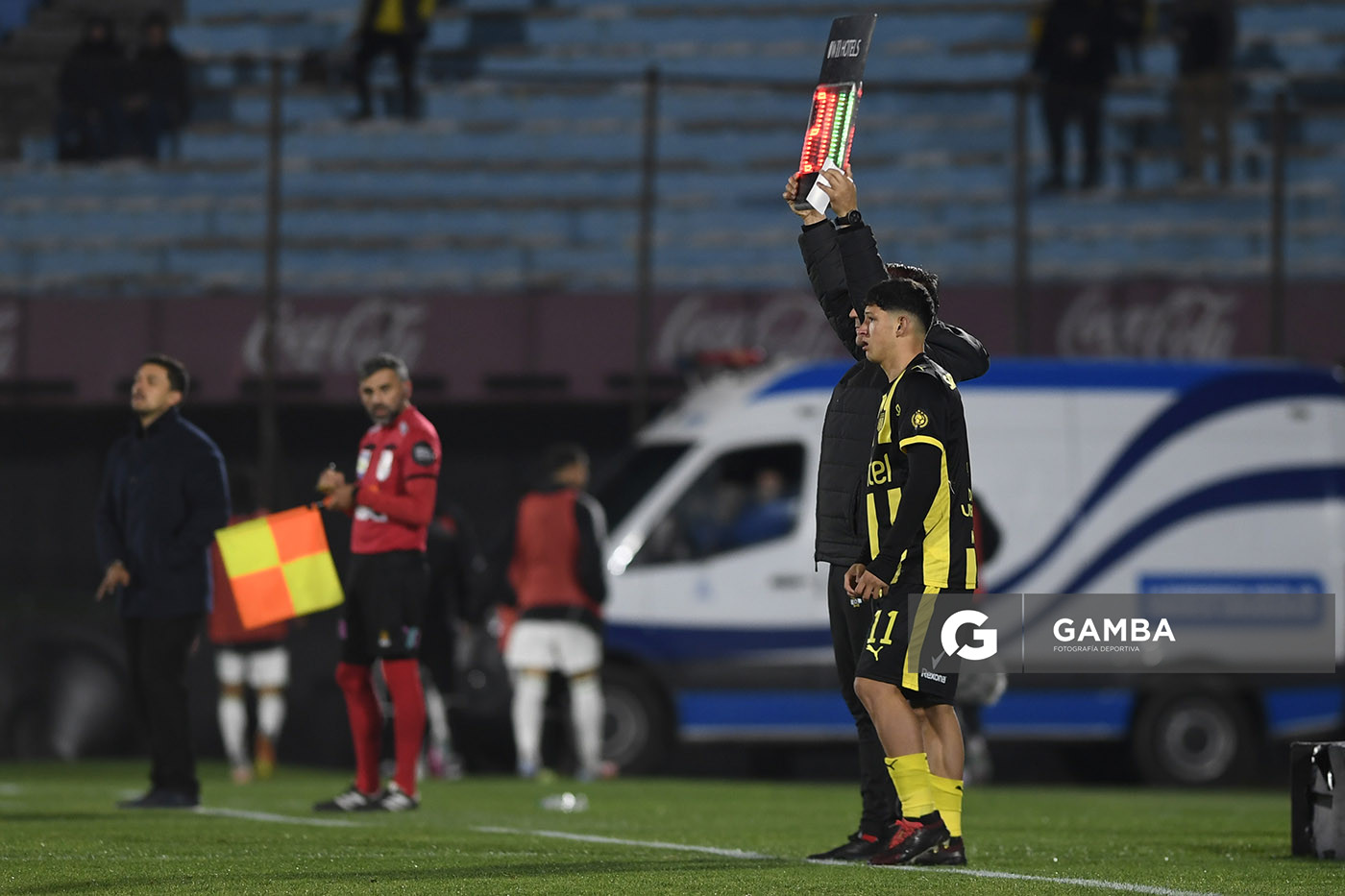 Cristian Leonel Jaime, de Peñarol, Liga AUF Uruguaya. Estadio Centenario.