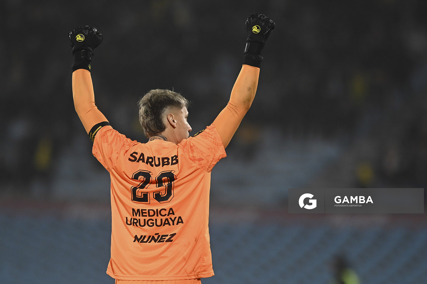Washington Aguerre, golero de Peñarol, Liga Auf Uruguaya. Estadio Centenario.