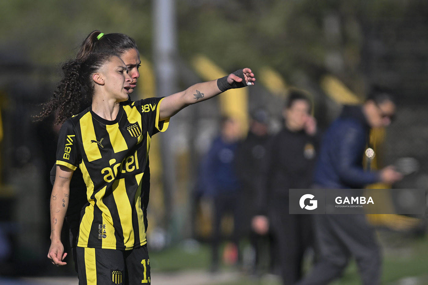 Micaela Domínguez, de Peñarol, Campeonato Uruguayo Femenino. Estadio José Pedro Damiani.