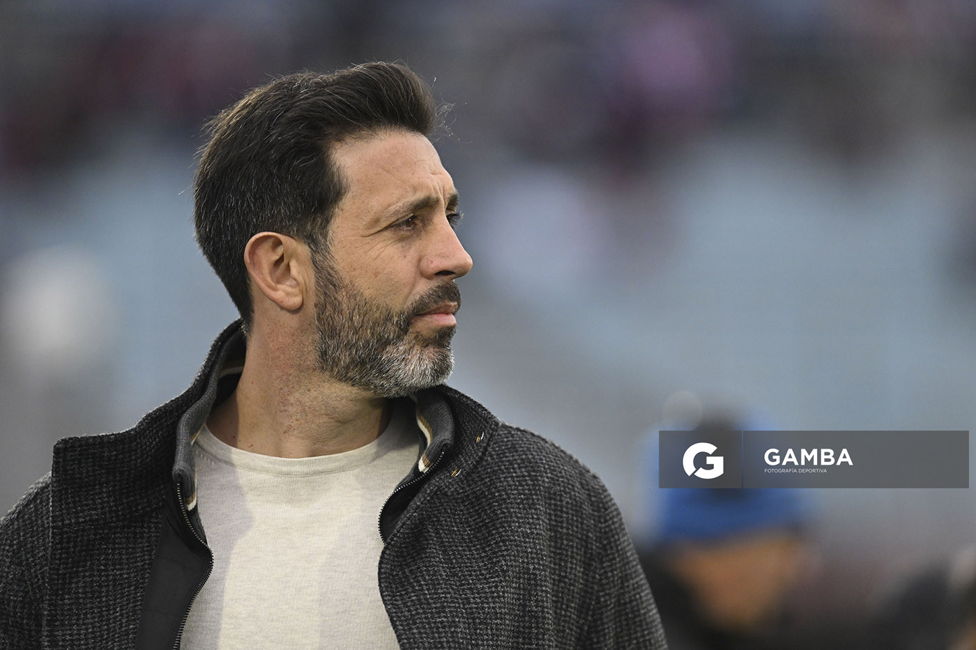 Jorge Bava, director técnico de Nacional, Liga AUF Uruguaya. Estadio Centenario.