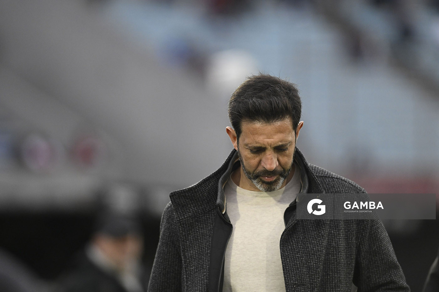 Jorge Bava, director técnico de Nacional, Liga AUF Uruguaya. Estadio Centenario.