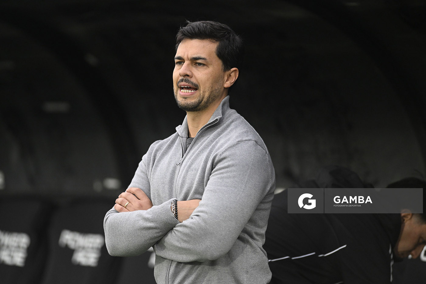 Cristian Chambian, director técnico de Racing, Liga AUF Uruguaya. Estadio Centenario.