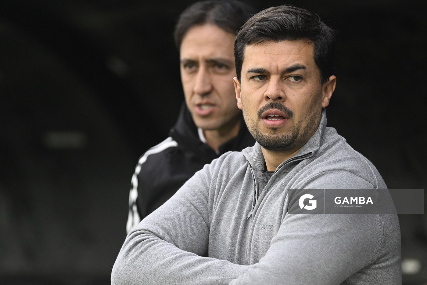 Cristian Chambian, director técnico de Racing, Liga AUF Uruguaya. Estadio Centenario.