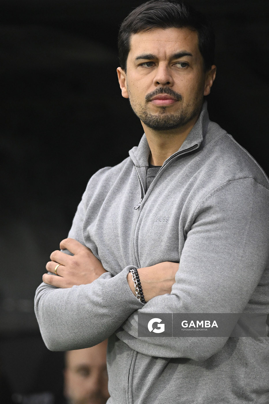 Cristian Chambian, director técnico de Racing, Liga AUF Uruguaya. Estadio Centenario.