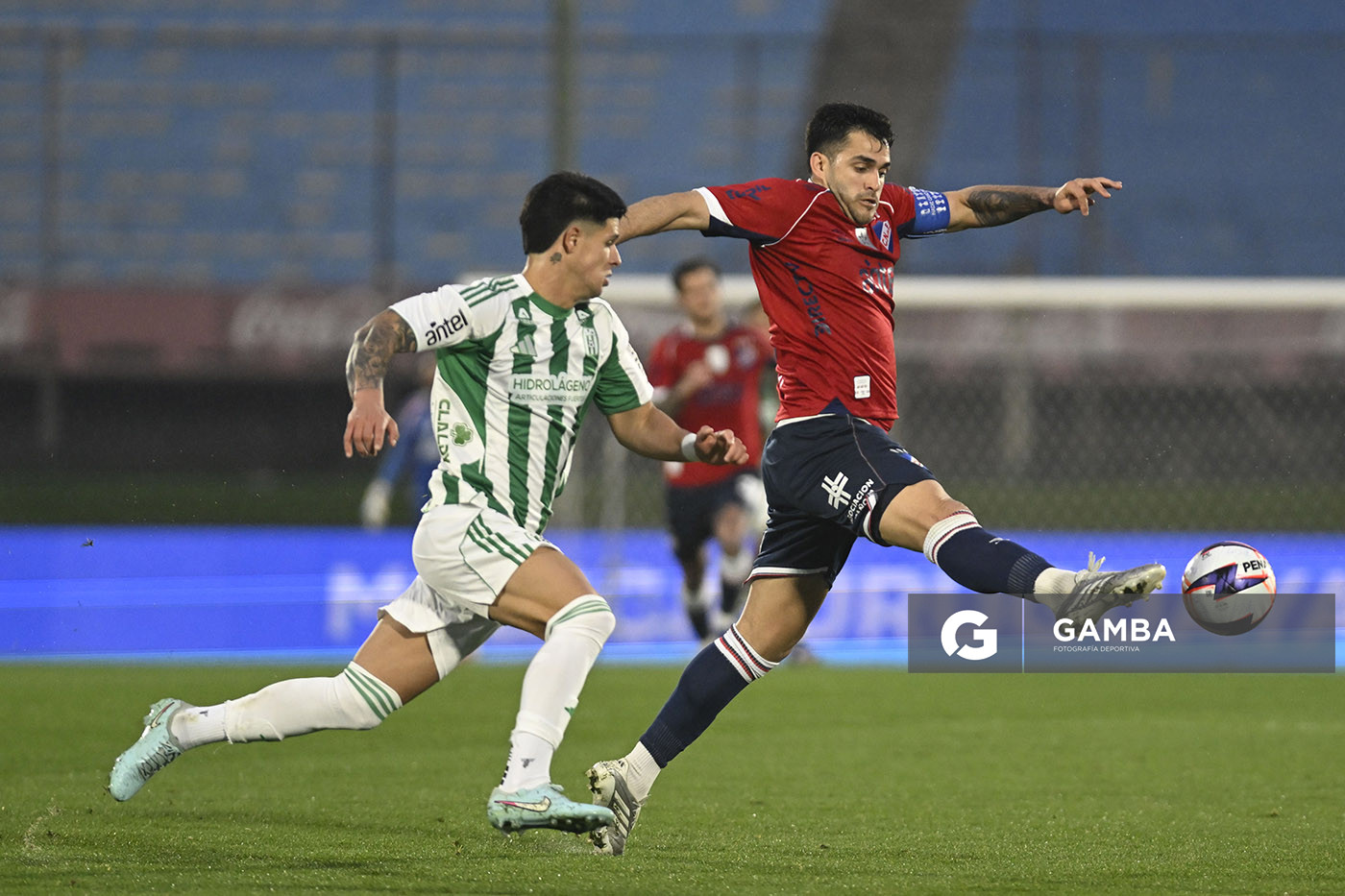 Maximiliano Gómez, de Nacional, Liga AUF Uruguaya. Estadio Centenario.
