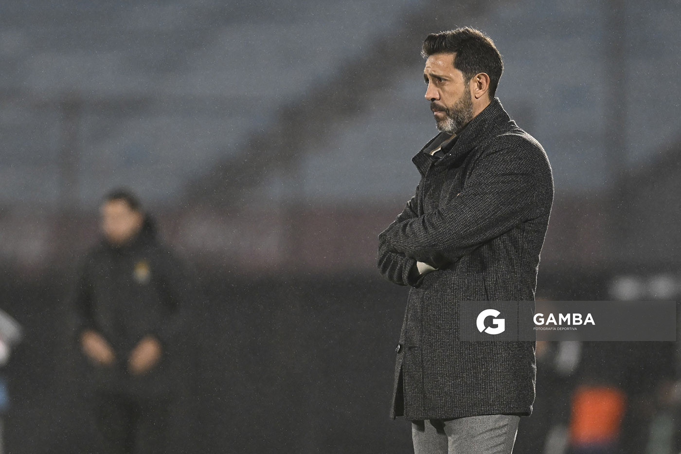 Jorge Bava, director técnico de Nacional, Liga AUF Uruguaya. Estadio Centenario.