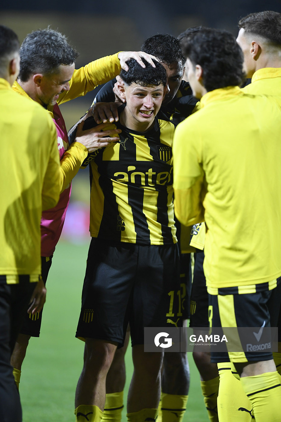 Cristian Leonel Jaime, de Peñarol, Liga AUF Uruguaya. Estadio Campeón del Siglo.