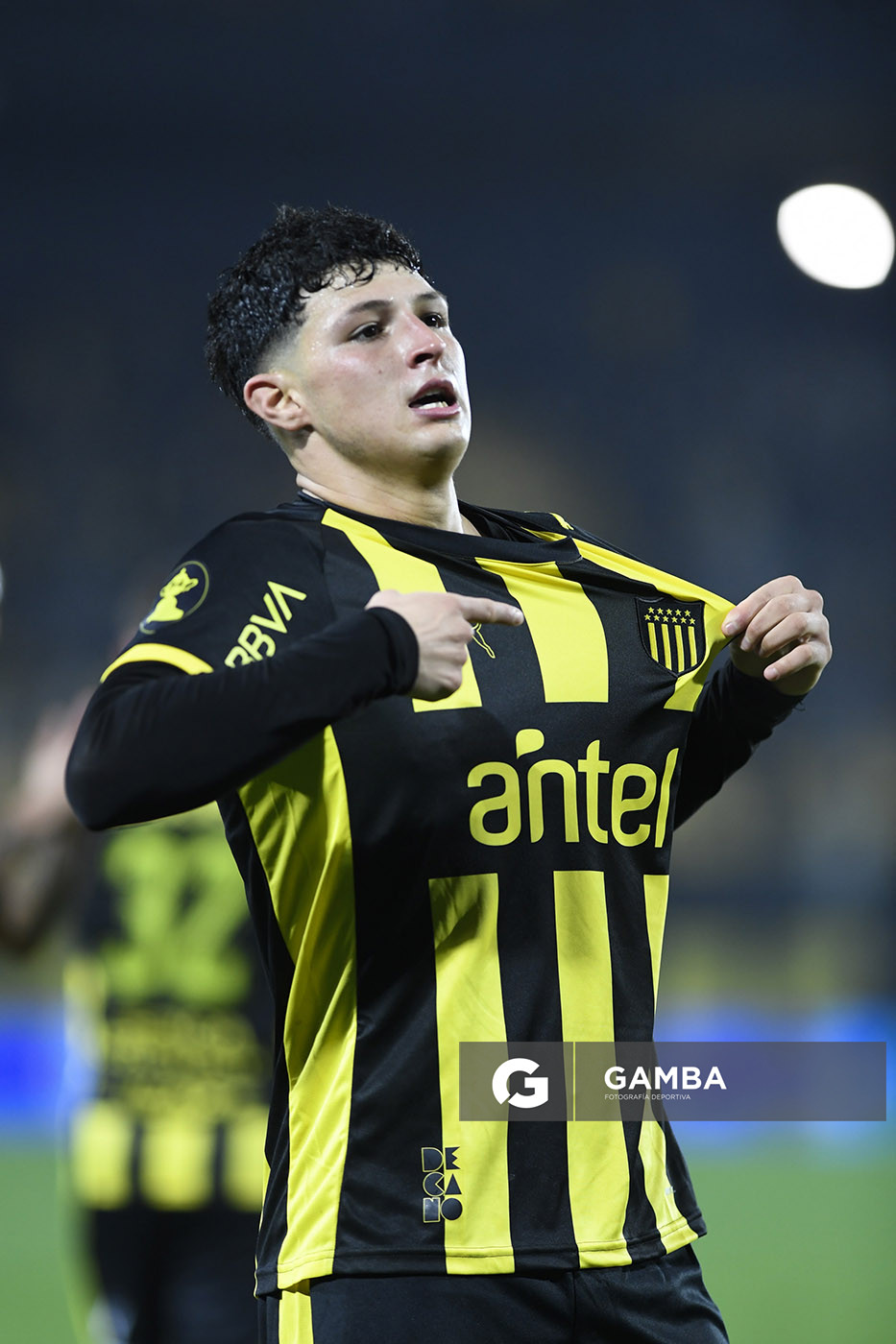 Cristian Leonel Jaime, de Peñarol, Liga AUF Uruguaya. Estadio Campeón del Siglo.