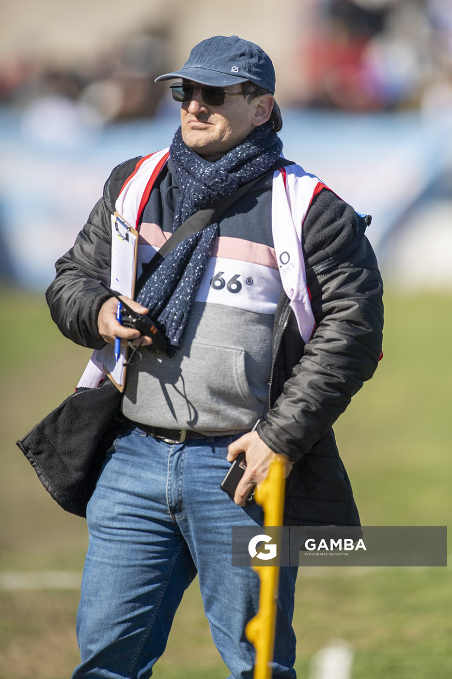 Fabián Verdino, cronista deportivo. 22ª Copa Nacional de Clubes.
