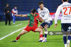 Lautaro Vázquez, de Boston River, Liga AUF Uruguaya. Estadio Gran Parque Central.