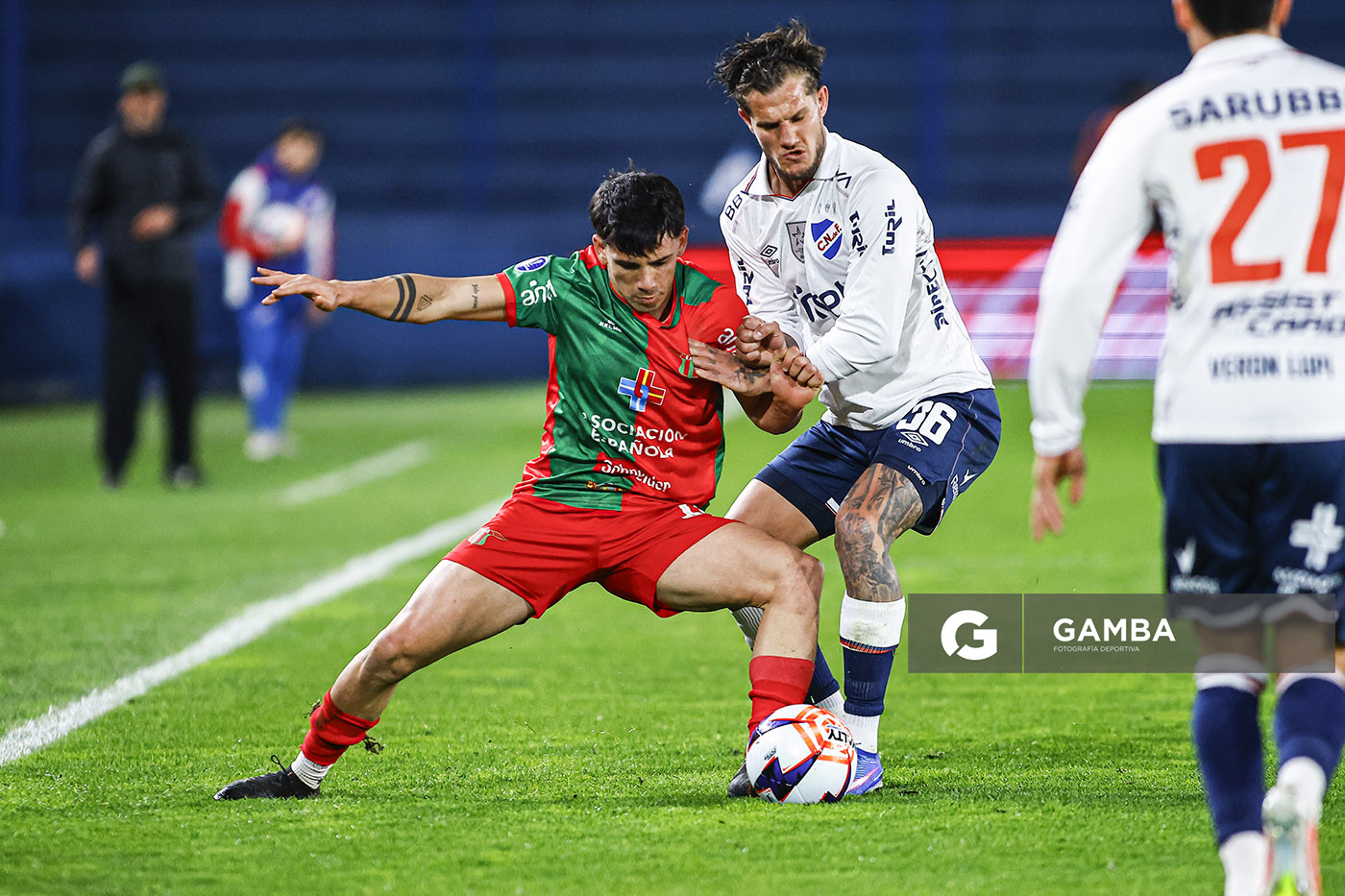 Lautaro Vázquez, de Boston River, Liga AUF Uruguaya. Estadio Gran Parque Central.