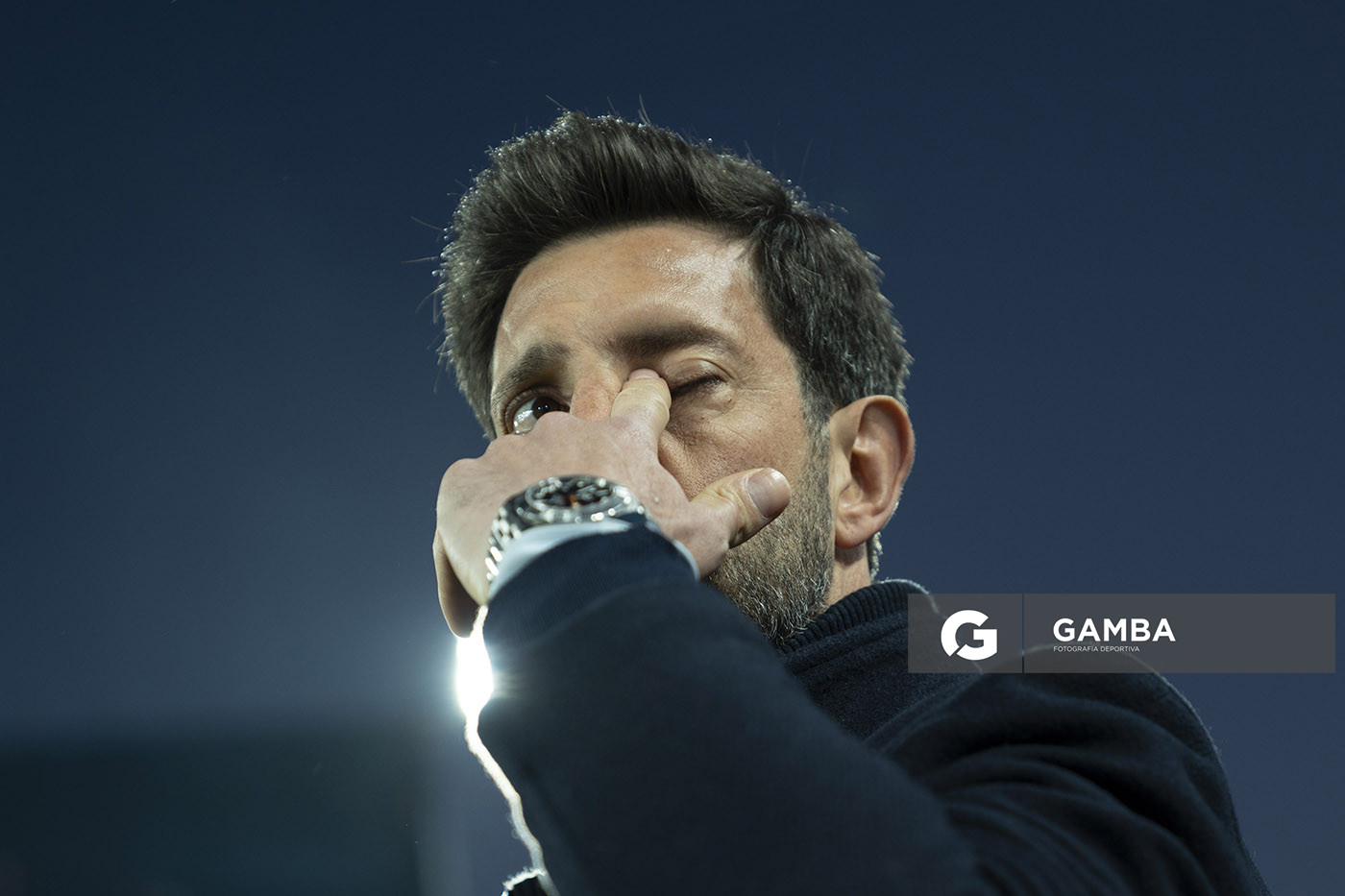 Jorge Bava, director técnico de Nacional, Liga AUF Uruguaya. Estadio Gran Parque Central.