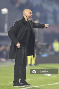 Marcelo Méndez, director técnico de Montevideo City Torque, Copa Conmebol Sudamericana. Estadio Centenario.