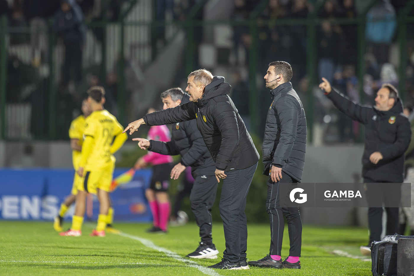 Diego Aguirre, director técnico de Peñarol, Liga AUF Uruguaya. Estadio Domingo Burgueño.